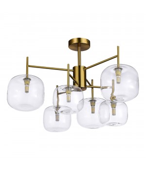 SL1049.302.06 Люстра потолочная ST-Luce Латунь/Прозрачный G9 6*5W FINN-foto2