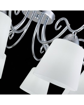 SLE103902-08 Люстра потолочная Хром/Белый E27 8*60W LIADA-foto7