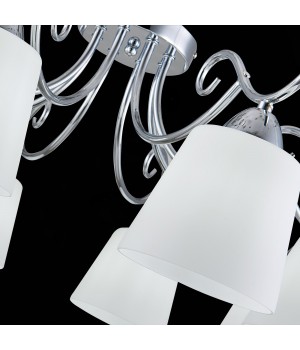 SLE103902-08 Люстра потолочная Хром/Белый E27 8*60W LIADA-foto7