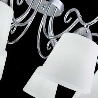 SLE103902-08 Люстра потолочная Хром/Белый E27 8*60W LIADA-foto7