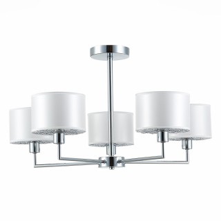 SLE105003-05 Люстра подвесная Хром/Белый E14 5*40W BELGE-foto2
