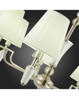 SLE105503-07 Люстра подвесная Никель/Белый E14 7*40W REIMO-foto9