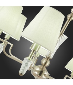 SLE105503-07 Люстра подвесная Никель/Белый E14 7*40W REIMO-foto9