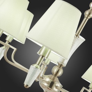 SLE105503-07 Люстра подвесная Никель/Белый E14 7*40W REIMO-foto9