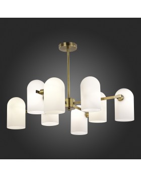 SLE1047-302-08 Люстра потолочная Бронза/Молочно-белый E14 8*40W NOBILIA-foto5