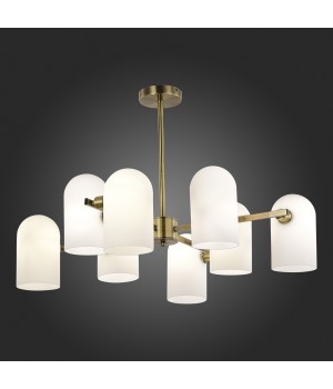 SLE1047-302-08 Люстра потолочная Бронза/Молочно-белый E14 8*40W NOBILIA-foto5