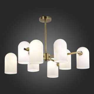 SLE1047-302-08 Люстра потолочная Бронза/Молочно-белый E14 8*40W NOBILIA-foto5