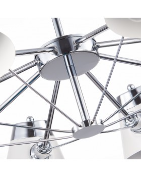 SLE155802-08 Люстра потолочная Хром/Белый E14 8*40W VARIO-foto12