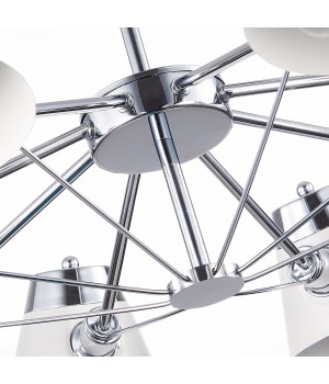 SLE155802-08 Люстра потолочная Хром/Белый E14 8*40W VARIO-foto12