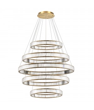 SL1622.303.05 Люстра подвесная ST-Luce Латунь/Прозрачный LED 1*255W 4000K TIVOLI-foto2