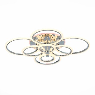 SLE500512-08RGB Светильник потолочный Хром/Белый LED 1*212W RGB 15W 3000-6000K CERINA-foto2