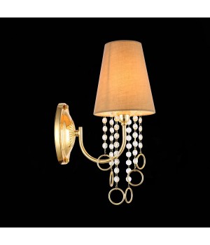 SL1138.201.01 Бра Французское золото/Бежевый, Прозрачный E14 1*40W MEDDO-foto5