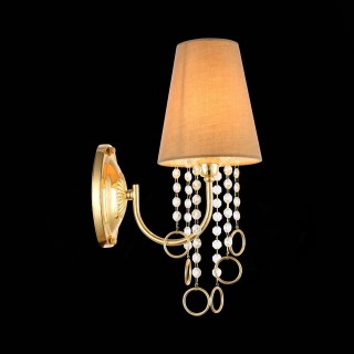 SL1138.201.01 Бра Французское золото/Бежевый, Прозрачный E14 1*40W MEDDO-foto5