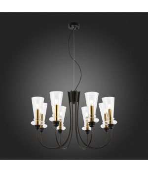 SLE112403-08 Люстра подвесная Черный/Прозрачный E14 8*40W RAMMO-foto7