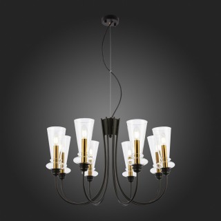 SLE112403-08 Люстра подвесная Черный/Прозрачный E14 8*40W RAMMO-foto7