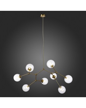 SL1506.203.08 Люстра подвесная ST-Luce Золотистый/Прозрачный E14 8*40W CHIETI-foto5