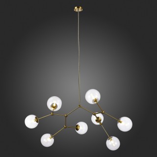 SL1506.203.08 Люстра подвесная ST-Luce Золотистый/Прозрачный E14 8*40W CHIETI-foto5