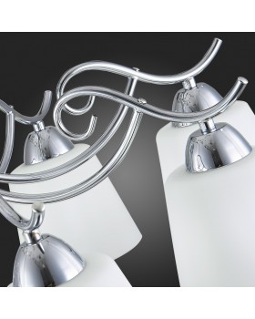 SLE103902-08 Люстра потолочная Хром/Белый E27 8*60W LIADA-foto12