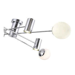 SLE1105-102-08 Светильник потолочный Хром/Белый GU10+E27 4+4*5+60W RAITO-foto3