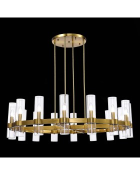 SL1237.303.16 Люстра подвесная ST-Luce Латунь/Прозрачный E14 16*15W Isla-foto3