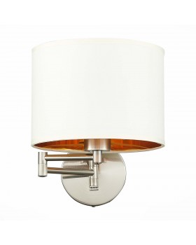 SLE300551-01 Бра Никель/Золотистый, Светло-бежевый E27 1*40W BRESCIA-foto2