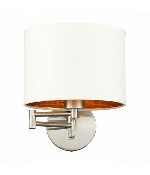 SLE300551-01 Бра Никель/Золотистый, Светло-бежевый E27 1*40W BRESCIA-foto2