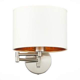 SLE300551-01 Бра Никель/Золотистый, Светло-бежевый E27 1*40W BRESCIA-foto2