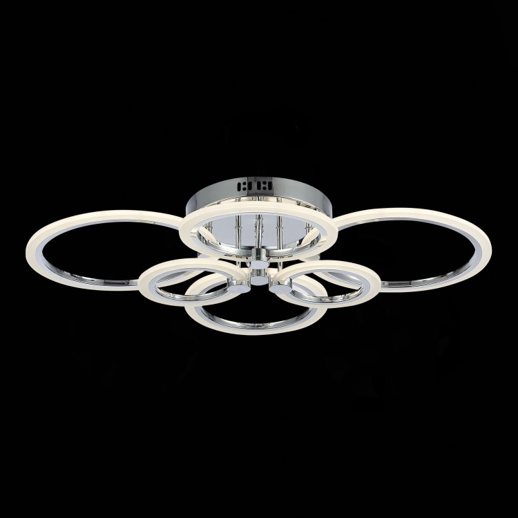 SLE500512-06 Светильник потолочный Хром/Белый LED 1*132W 3000-6000K CERINA
