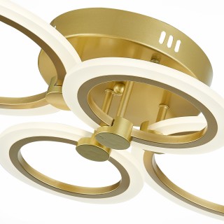 SLE500522-04 Светильник потолочный Золотистый/Белый LED 1*72W 3000-6000K CERINA-foto6