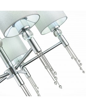 SLE105173-05 Светильник подвесной Хром/Серый E27 5*60W PRIMMA-foto14