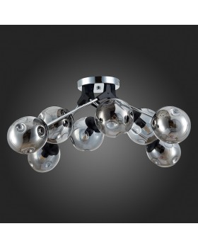 SLE106002-08 Люстра потолочная Хром, Черный/Дымчатый E14 8*40W MAREA-foto4