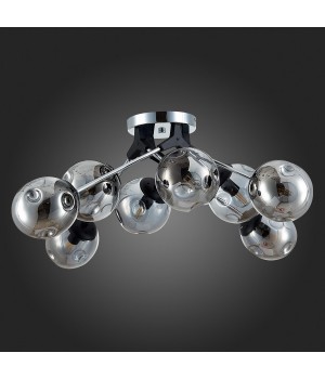 SLE106002-08 Люстра потолочная Хром, Черный/Дымчатый E14 8*40W MAREA-foto4