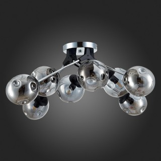 SLE106002-08 Люстра потолочная Хром, Черный/Дымчатый E14 8*40W MAREA-foto4