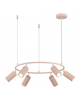 SL1213.603.06 Светильник подвесной ST-Luce Розовый/Розовый GU10 6*5W 4000K KENDO-foto3