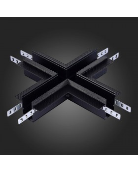 ST007.400.12 Коннектор X-образный для встраиваемого магнитного шинопровода под ГКЛ 12мм ST-Luce Черный SKYLINE 48-foto3
