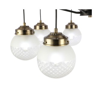 SLE110302-08 Светильник подвесной Черный, Бронза/Прозрачный, Белый E27 8*60W STRICCE-foto10