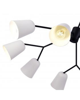 SLE155942-08 Люстра потолочная Черный/Белый E14 8*40W MARIO-foto3