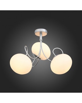 SL717.502.03 Люстра потолочная Серебристый/Белый E27 3*40W ACINI-foto3