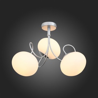 SL717.502.03 Люстра потолочная Серебристый/Белый E27 3*40W ACINI-foto3