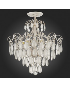 SLE160302-06 Светильник потолочный Золотистый/Белый матовый E14 6*60W MAGONZA-foto6