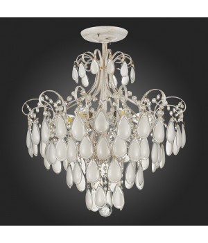 SLE160302-06 Светильник потолочный Золотистый/Белый матовый E14 6*60W MAGONZA-foto6