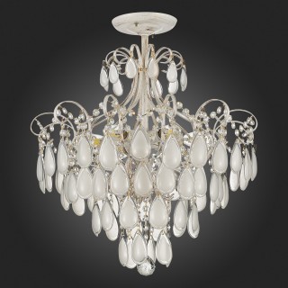 SLE160302-06 Светильник потолочный Золотистый/Белый матовый E14 6*60W MAGONZA-foto6