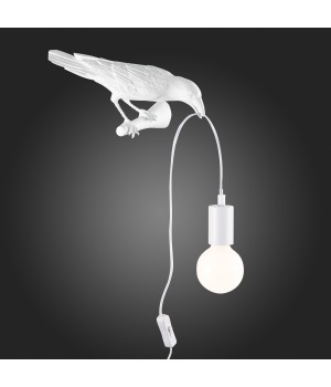 SLE115301-01 Светильник настенный Белый E27 1*40W GAVI-foto5