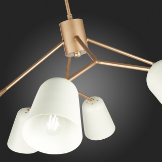 SLE155902-08 Люстра потолочная Золотистый/Белый E14 8*40W MARIO-foto4