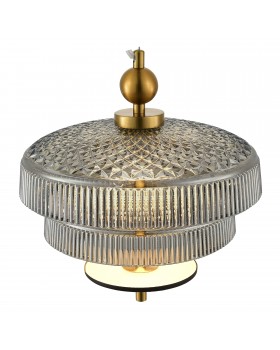 SL6122.303.01 Светильник подвесной ST-Luce Латунь/Латунь, Дымчатый LED 1*8W 3000K ORIENTAL-foto3