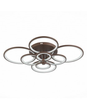 SLE200372-08 Светильник потолочный Кофейный/Белый LED 1*256W 3000-6000K LETO-foto4