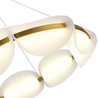 SL1304.203.56 Люстра подвесная ST-Luce Золотистый/Белый LED 1*56W 3000K ETOILE-foto3