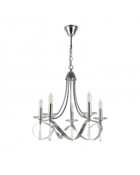 SLE120203-05 Светильник подвесной Хром E14 5*40W FILATTA-foto2