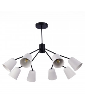 SLE155942-08 Люстра потолочная Черный/Белый E14 8*40W MARIO-foto2