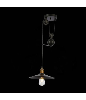 SLE120503-01 Светильник подвесной Черный/Черный E27 1*60W ESPERAZZA-foto4